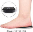 Dr.Foot Adjustable Orthopedic Heel Lift Inserts, Height Increase Insole for Leg Length Discrepancies, Heel Spurs, Heel Pain, Sports Injuries, and Achilles tendonitis (Black, 3 Layers) — 2