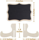 Mini Chalkboard Signs, 20 Pack Framed Small Chalk Board Food Labels with Easel Stand for Party Buffet or Wedding Celebration, Wooden Blackboard as Place Cards for Table Setting or Numbers — 4