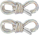 Rhinestone Shoe Laces,Rhinestone Laces for Sneakers,Crystal Shoe Lace for Sneakers,Crystal Shoes Lace for Sweatpant | Ab Color Crystal | Quantity: 2 Pcs — 2