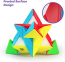 D-FantiX QYTOYS Qiming Pyramid Speed Cube 3x3, Stickerless Triangle Puzzle — 4