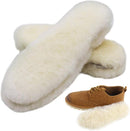 Bacophy 2 Pairs Genuine Thick Sheepskin Fleece Insoles for Women, Premium Warm Fluffy Wool Replacement Cozy Breathable Inner Soles for Shoes Boots Slippers Women Size 10 - White — 1