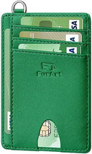 FurArt Slim Minimalist Wallet RFID Credit Card Holder for Men