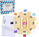 Mexican Train Dominoes Accessories Set with Wooden Hub (Felted Bottom) -…