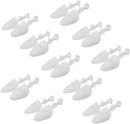 EchoDone 10 Pairs Plastic Shoe Tree Stretcher Shaper for Men | white — 1