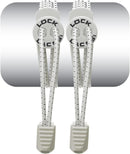 Lock Laces | Elastic No Tie Shoelaces | White — 1