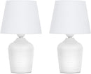 11.8’’ Small Table Lamps Set of 2 for Bedroom Kid’s Room Home Office, White — 8