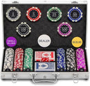 300PCS Chips Professional Poker Chip Set with Aluminum Case, 11.5 Gram…