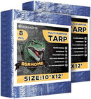 Tarps Waterproof 10x12 Feet, 2 Pack Heavy Duty Blue Tarp Cover 8 Mil Thick,…