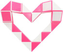Mipartebo Magic Snake Cube Twist Puzzle 24 Wedges Large Size Pink — 1