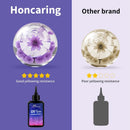 Honcaring 200g UV Resin Kit with Light,Hard Type Clear UV Resin and UV Ligh — 7