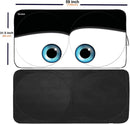 Gven Windshield Sun Shade Universal Fit for Car Window Sunshades Cover Automotive Interior Sun Protector Accessories for Compact& Midsize Sedan,Com& Subcompact SUV,Small Pickup,Wagon (Black, S) — 2