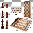 Magnetic Chess Set for Adults & Kids, 15.4 inch Wooden Folding Chess Boards,…