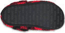 Crocs Unisex Adult Classic Cozzzy Lined Slipper – Buffalo Plaid - Varsity Red/Black — 4