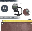 Patiobay Large Tarp 16x20 FT Heavy Duty Waterproof 14 Mil Brown