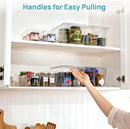 Vtopmart 8 Pack Clear Storage Bins with Lid Set for Pantry Organizer