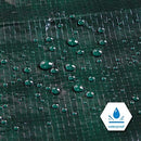 CARTMAN 8x10Ft Multipurpose Waterproof Poly Tarp Cover 8 Mil, Green