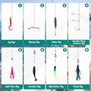 FONMANG Fishing Lures - Tackle Box with Tackle Included, Fishing Kit with…