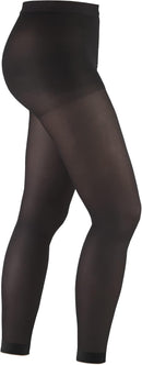 Truform Women's 20-30 mmHg Medical Compression Tights, Footless Opaque Shapewear Support Pantyhose, Large | Black — 5