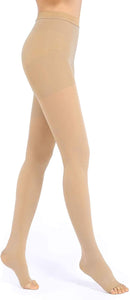 Allegro 20-30 mmHg Surgical 203/206 Medical Compression Hose - Women's Compression Pantyhose with for Post-Surgery Support | Tall | Beige — 8