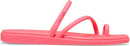 Crocs Women's Miami Toe Loop Sandals | Square Toe Flat | Flexible Straps | Croslite Foam Footbed | 6 | Guava — 5