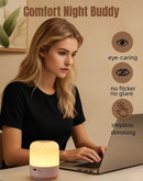 Portable Baby Night Light, 3 Colors Egg Light for Nursery, Mini Bedside Table Lamp for Adults, Touch Control & Eye… — 5