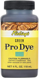 Professional Leather Oil Dye - 4 Ounces, Green — 1