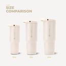 HydroJug Sport 32 oz Insulated Stainless Steel Water Bottle, Cream — 5