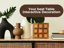 BSIRI Wooden XO Blocks Tic Tac Toe Travel Game Coffee Tabletop Family Living…