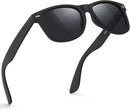 FEIDUSUN Sunglasses Men Polarized Sunglasses for Mens and Womens,Black Retro Sun Glasses Driving Fishing UV Protection — 1
