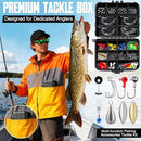 187/343pcs Fishing Accessories Kit, Organized Fishing Tackle Box with Tackle…