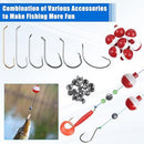 Fishing Bobbers Tackle Kit, 84pcs Beginner Equipment Fishing Kit Included…