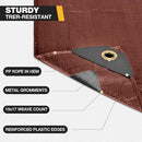 Tarp 10x20FT, 16 Mil Heavy Duty Large Tarps, Waterproof Tarp with Brass…