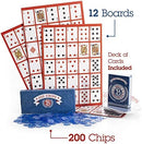 Brybelly Poker Keno Game Set with Cards and Chips - Adult Family Casino Board…