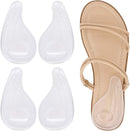 Dr. Foot's Supination Insoles & Overpronation Insoles, Medial & Lateral Heel Cups for Foot Alignment, Knee Pain, Bow Legs, Osteoarthritis - Clear - Large - Women's 12-13.5|Men's 11-14 — 1