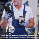 LOCCEF Level 5/A4 Cut Resistant Work Gloves, Touchscreen