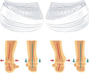 Skyfoot 3 Layers Adjustable Heel Wedge Inserts for Supination & Pronation Correction, Adhesive Medial & Lateral Heel Insoles for Bow Legs, Knee Pain, Foot Alignment (L: W 7-11, M 7-10, Crystal) — 1