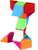 Fidget Magic Ruler Twist Snake Puzzles Brain Teaser Game (24 Block 1PACK) — 2