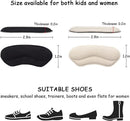Dr. Foot’s Heel Grips for Kids and Women, Self-Adhesive Heel Cushion Inserts for Girls and Boys Prevent Heel Slipping, Rubbing, Blisters, Foot Pain - 4pairs (Beige+Black) — 3