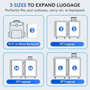 15+1 Packs Vacuum Bags for Travel with Rechargeable Pump, 3 Sizes Vacuum Seal…