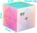 Speed Cube Stickerless 2X2 Jelly Magic Cube Puzzle Colorful Transparent — 3