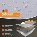 Keten Tarps Heavy Duty Waterproof 12x20 Feet, Extra Thick 16 Mil (Silver)