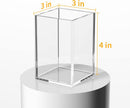 NIUBEE Acrylic Pen Holder for Desk, Clear Pencil Cup Organizer 2 Packs — 5