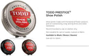 TODD Prestige Shoe Polish BLACK High Gloss with Carnauba Wax 1.125 OZ | Shine and Protect for Leather Shoes, Boots, Bags | Metal Tin | 50ml — 5