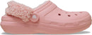 Crocs Unisex Adult Classic Fleece Lined Clogs, Fuzzy Slippers for Women and Men – Powder Pink — 1