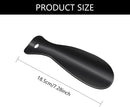 Metal Shoe Horn, 7.28 Inch Portable Shoehorn for Travel and Daily Use, Black — 2