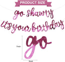 BEISHIDA Bright Pink Pre-Strung Go Shawty It's Your Birthday Banner Decor — 2