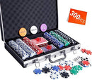 Poker Chip Set - 300PCS Poker Chips with Aluminum Case, 11.5 Gram Chips for…
