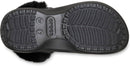 Crocs Women's Classic Platform Fuzz Lined Clogs, Fuzzy Slippers | 6 | Black — 4