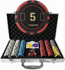 LOYCHIP 300pc Poker Chip Set 11.5g Numbered Aluminum Case Texas Holdem