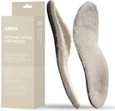ABEO Genuine Wool Orthotic Neutral | Boot Insoles for Women | Winter Warm Orthotic Insoles | Cozy Fall Insoles Tan, 7 — 1